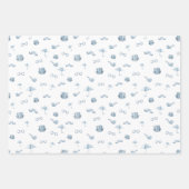 水彩ロンドン模様 ラッピングペーパーシート (正面3)