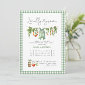 水彩ローカルベイビーシャワー 招待状 (スタンド正面)