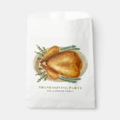 水彩ローストターキーディナーサンクスギビング フェイバーバッグ (正面)