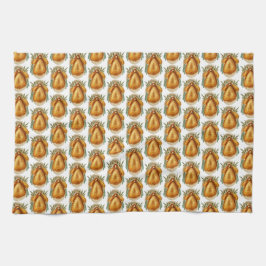 水彩ローストトルコ感謝祭パターン キッチンタオル