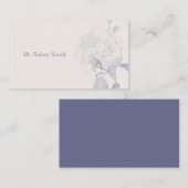 水彩ローズのテーブルネームカード プレイスカード (正面/裏面)