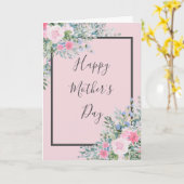 水彩ローズの母の日カード カード (黄色い花)