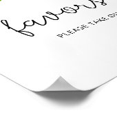 水彩ローズの特典、どうぞおひとつお持ちください ポスター (角)