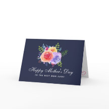 水彩ローズの花束 マザーズデー