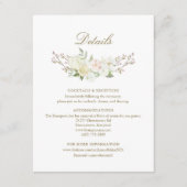 水彩ローズハイドランジア詳細カード エンクロージャーカード (正面)