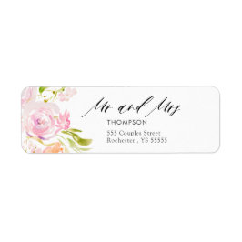 水彩ローズブーケ ラベル