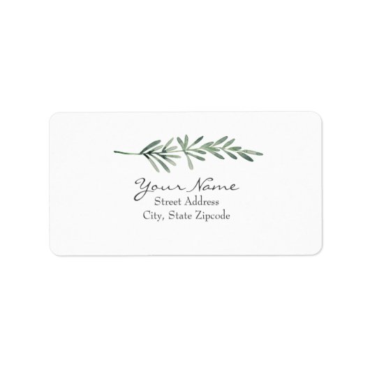 水彩ローズマリー ラベル (正面)