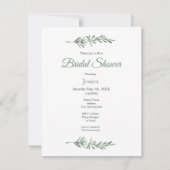 水彩ローズマリー 招待状 (正面)