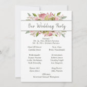 水彩ローズ ソフトピンク 式 サービス カード (裏面)