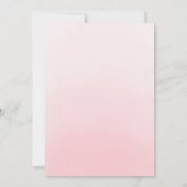 水彩ローズ ブッシュピンク フラワーリアル クインセアニェラ 招待状 (裏面)