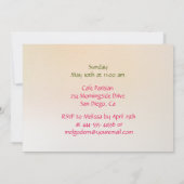 水彩ローズ マザーズデイブラン 招待状 (裏面)