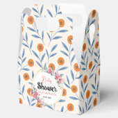 水彩ローズ&ユーカリ ベビーシャワー フェイバーボックス (オープン)