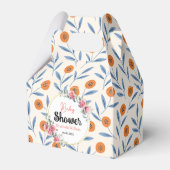 水彩ローズ&ユーカリ ベビーシャワー フェイバーボックス (正面サイド)