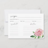 水彩ローズ - レシピカード (正面)