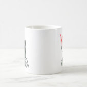 水彩ロータスフローラチノワセリーインクの洗いアート コーヒーマグカップ (中央)