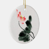 水彩ロータスフローラチノワセリーインク洗浄技術C セラミックオーナメント (右)