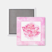 水彩ロータスマグネット マグネット (正面/裏面)