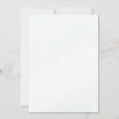 水彩ワイナリーのブドウの木の牧場での結婚式の招待状 招待状 (裏面)