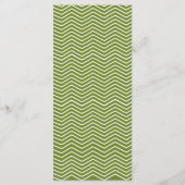 水彩ワイルドグリーン結婚リーフのメニューカードII メニュー (裏面)