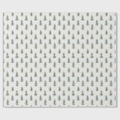 水彩ワイルドパイン模様 ラッピングペーパー (フラット)