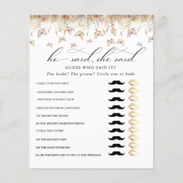 水彩ワイルドフラワーお洒落ブライダルゲーム