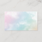 水彩ワイルドフラワーお願いレシピカードb エンクロージャーカード (裏面)