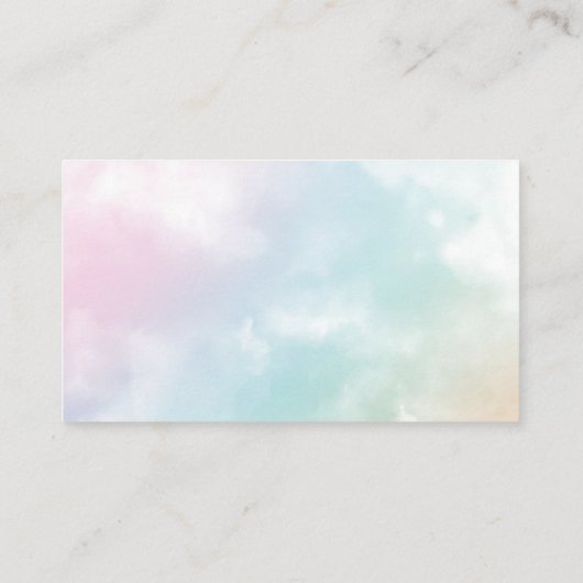 水彩ワイルドフラワーお願いレシピカードb エンクロージャーカード (裏面)