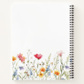 水彩ワイルドフラワーウェディングプランナー手帳 ノートブック (裏面)