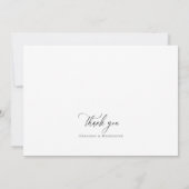 水彩ワイルドフラワーウェディングRSVPカード 招待状 (裏面)