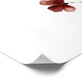 水彩ワイルドフラワーウェルカムポスター ポスター (角)