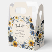 水彩ワイルドフラワーエレガントベージュ結婚ズ フェイバーボックス (オープン)