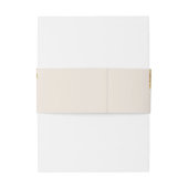 水彩ワイルドフラワーエレガントベージュ結婚ズ 招待状ベリーバンド (裏面例)