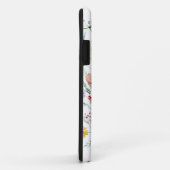 水彩ワイルドフラワーカスタムのモノグラムと名前 Case-Mate iPhoneケース (裏面/右)