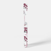 水彩ワイルドフラワーガーデンフローラアート iPhoneケース (左側面)