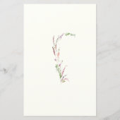 水彩ワイルドフラワークレストメニュー (裏面)