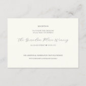 水彩ワイルドフラワークレスト披露宴 エンクロージャーカード (裏面)