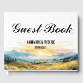 水彩ワイルドフラワーサンダウン ゲストブック (正面)