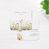 水彩ワイルドフラワースクウェア名刺 (デスク)