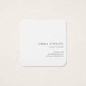 水彩ワイルドフラワーズスクエアビジネスカード (裏面)