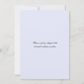 水彩ワイルドフラワーズモノグラム春の結婚式 招待状 (裏面)