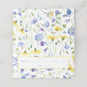 水彩ワイルドフラワーズ披露宴 プレイスカード (外部開封)