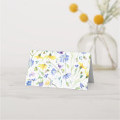 水彩ワイルドフラワーズ披露宴 プレイスカード (裏面)