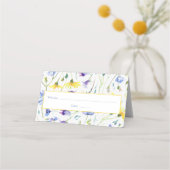 水彩ワイルドフラワーズ披露宴 プレイスカード (正面)