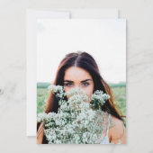 水彩ワイルドフラワーズ招待状 セーブザデート (裏面)