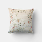 水彩ワイルドフラワーズ春夏 クッション (正面)