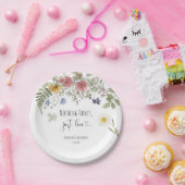 水彩ワイルドフラワーズ紙プレート ペーパープレート (パーティー)