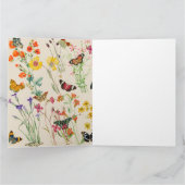 水彩ワイルドフラワーズ&蝶フローラガーデン カード (内部)