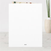 水彩ワイルドフラワーズ&蝶フローラガーデン カード (裏面)