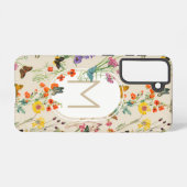 水彩ワイルドフラワーズ&蝶フローラガーデン SAMSUNG GALAXYケース (裏面横)