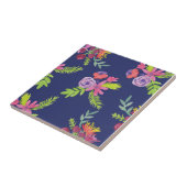 水彩ワイルドフラワーパターン タイル (側面)